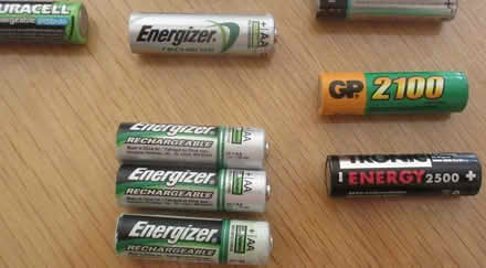 Photo of free 16 various rechargeable NiMH AA batteries (Kingsway BA2) #3