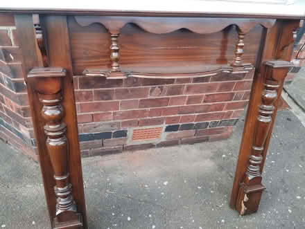 Photo of free Wooden fire surround (Leabrooks DE55) #1