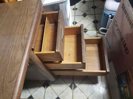 Photo of free Large Vintage Wood Desk (Middletown) #3