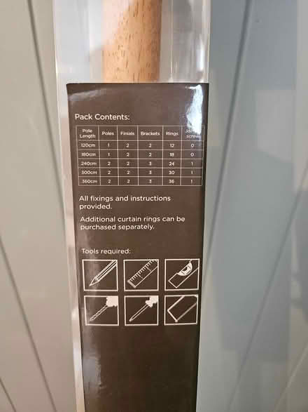 Photo of free Dunelm wooden curtain pole (Trevor Road SG4) #4