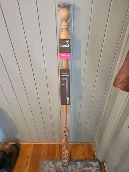 Photo of free Dunelm wooden curtain pole (Trevor Road SG4) #1
