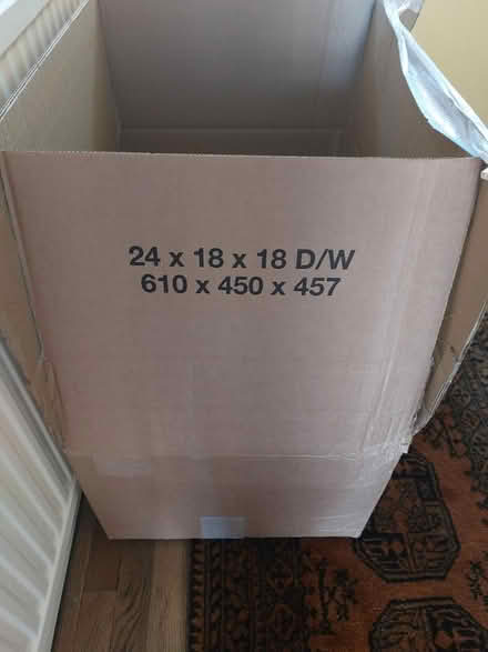 Photo of free 2 sturdy cardboard boxes (Hale Village L24.) #2