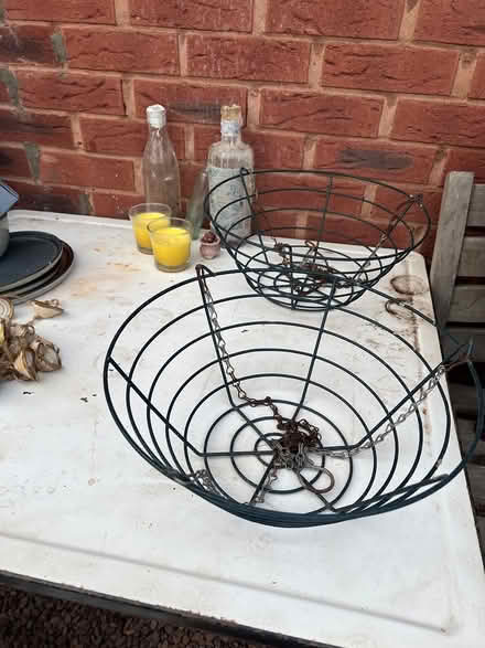 Photo of free 2x metal hanging baskets (Bromsgrove B61) #2