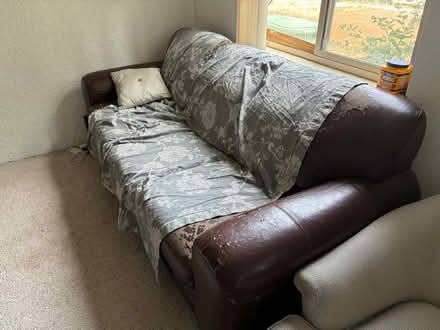Photo of free brown couch (Littleton) #1