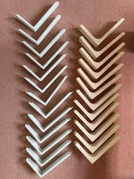 Photo of free Bag of metal brackets and bracket covers (Sonning RG4) #1