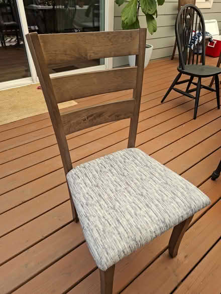 Photo of free (4) Wood dining chairs La Center (Inside city center.) #3