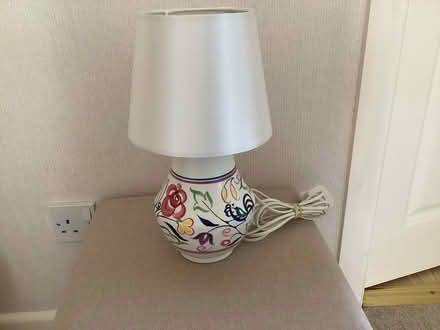 Photo of free Poole pottery lamp and shade (Bearwood BH11) #1