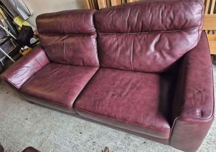 Photo of free Three Leather Sofa's (Woodcote SM5) #1