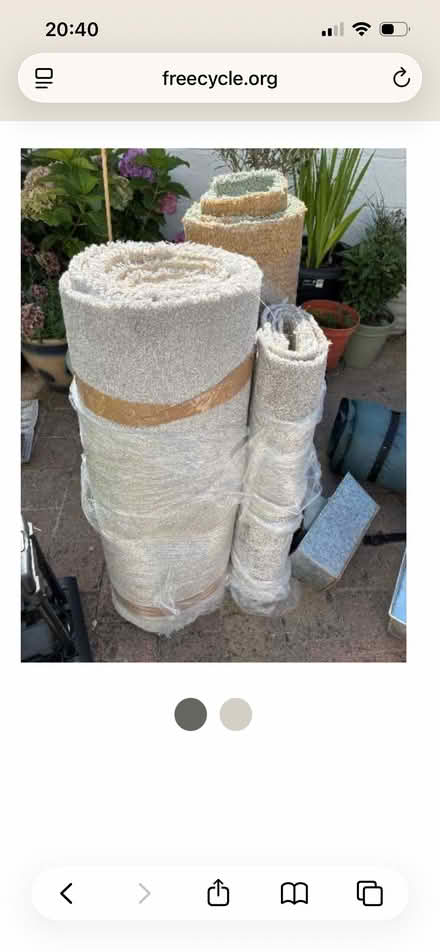 Photo of free New carpet pieces (Wallasey CH44) #1
