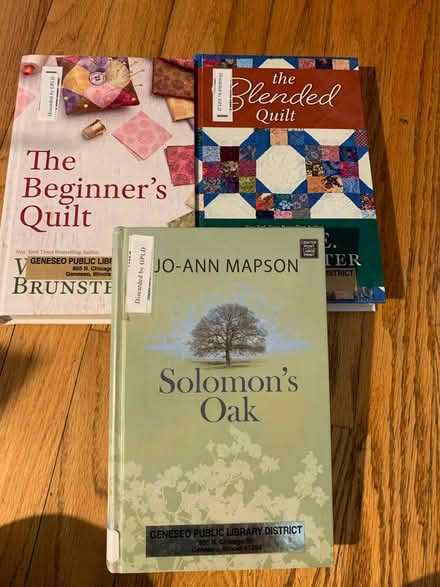 Photo of free 3 large print books (Park Forest IL) #1