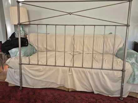 Photo of free Metal Bedframe and headboard (East Silver Spring) #1