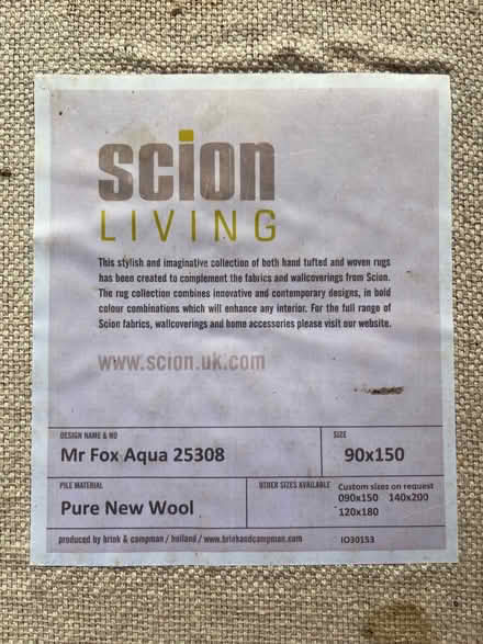 Photo of free Scion Fox Rug (Bear Flat BA2) #3