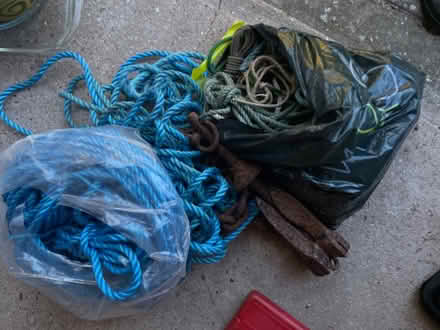 Photo of free Ropes and small anchor (Colchester station CO4) #1