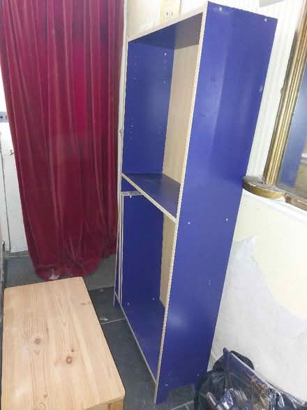 Photo of free blue bookcase (Mitcham's Corner CB4) #1