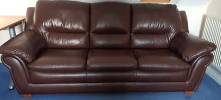 Photo of free Three Leather Sofa's (Woodcote SM5) #3
