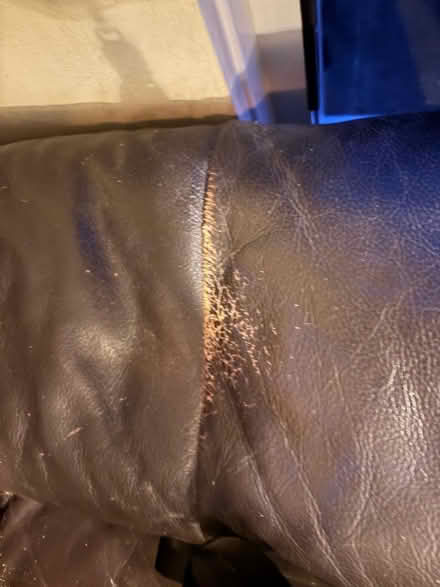 Photo of free Brown leather sofa (Fulham Palace Rd SW6) #3