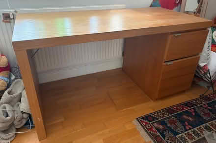 Photo of free Ikea Malm oak effect desk (Wootton OX13) #1