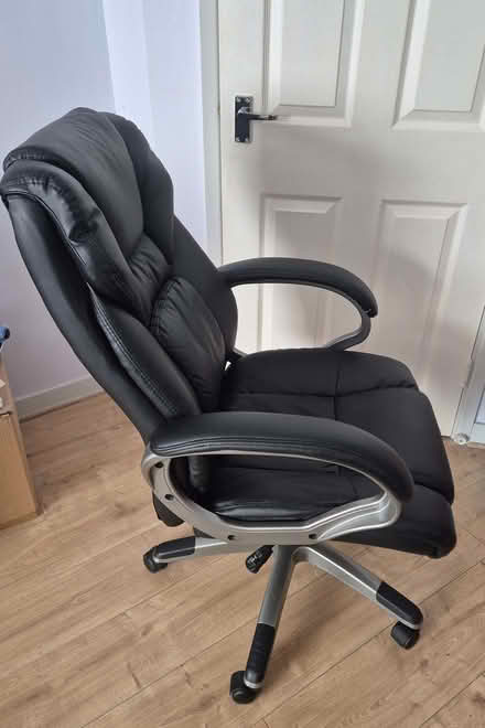 Photo of free Black Faux Leather Computer Chair (Greenhithe DA9) #2