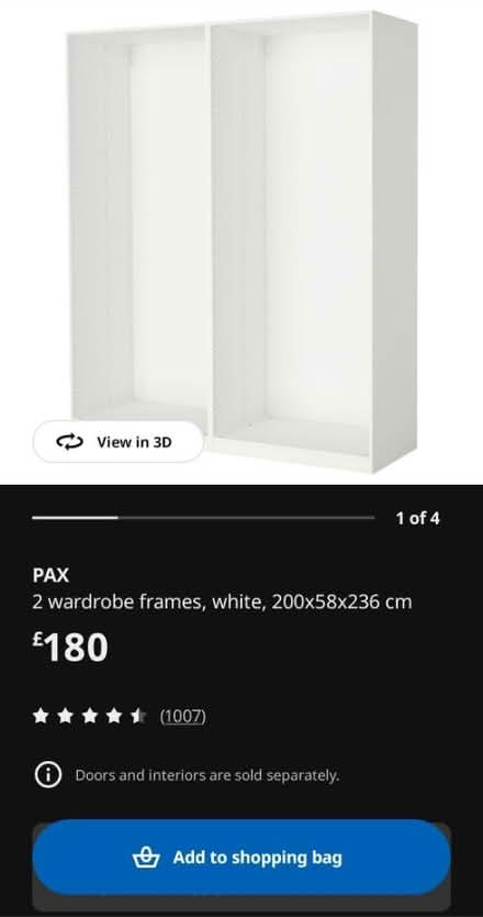 Photo of free Double ikea pax wardrobe (Swinton M27) #4