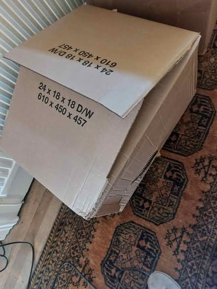 Photo of free 2 sturdy cardboard boxes (Hale Village L24.) #1