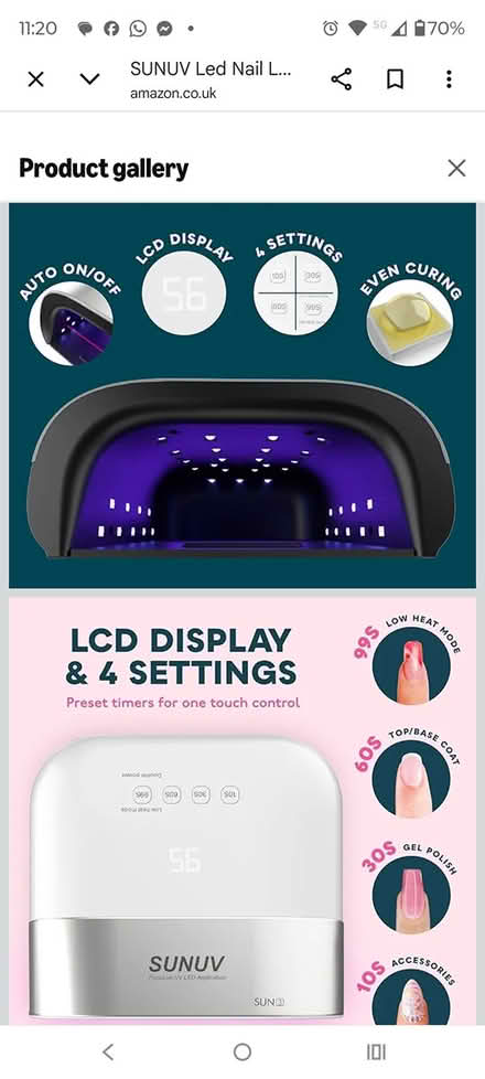 Photo of Led nail lamp (Basingstoke, RG22) #1