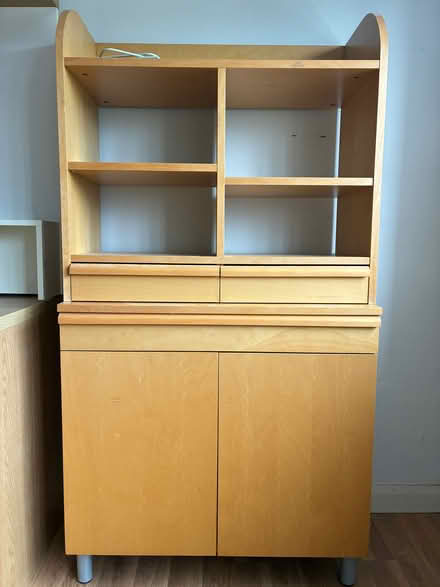 Photo of free Computer slide out table and work station . Plus cupboard (Sharpthorne RH19) #3