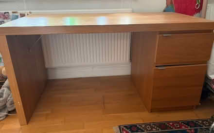 Photo of free Ikea Malm oak effect desk (Wootton OX13) #2
