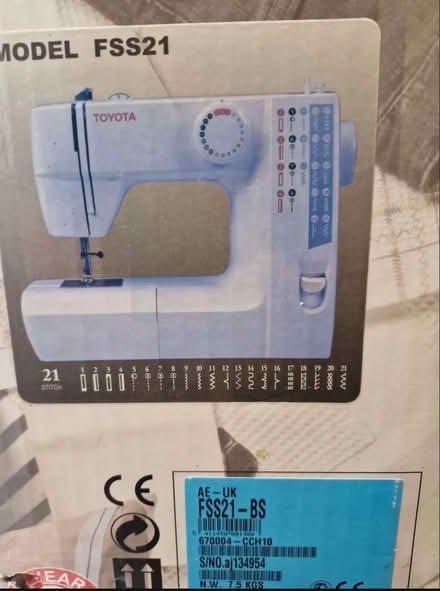 Photo of free Toyota Sewing Machine (Gorleston NR31) #4