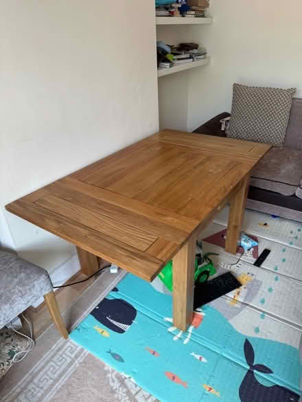 Photo of free Solid Wood Extending Dining Table – Good Condition (Norbury SW16) #2