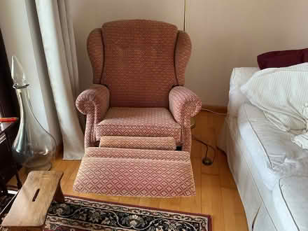 Photo of free Reclining arm chair in fair condition (Emsworth PO10) #1