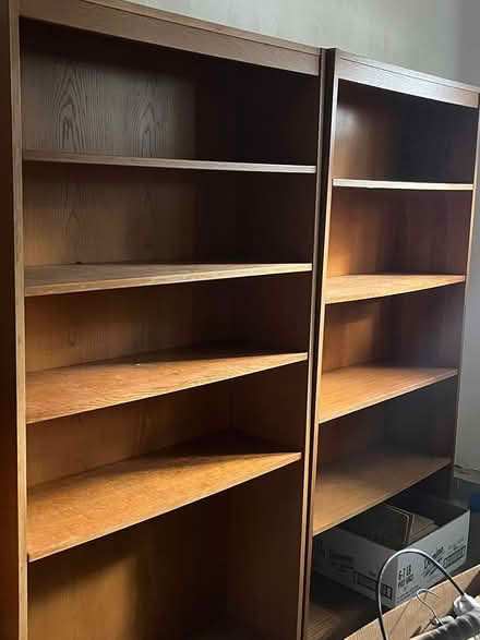 Photo of free Tall Wood Shelves (Clinton) #1
