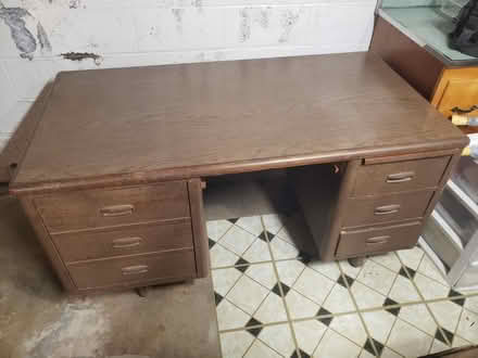 Photo of free Large Vintage Wood Desk (Middletown) #2