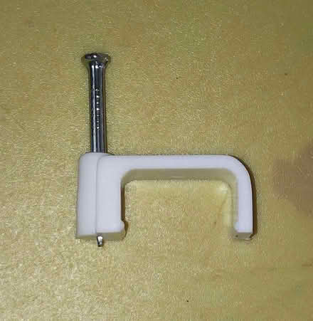 Photo of free White cable clips (Corfe Mullen BH21) #1