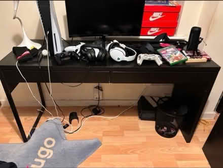 Photo of free Black Ikea computer desk (Harborne B15) #1