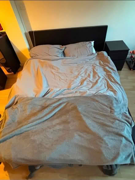 Photo of free Black wooden ikea bedframe (Harborne B15) #2