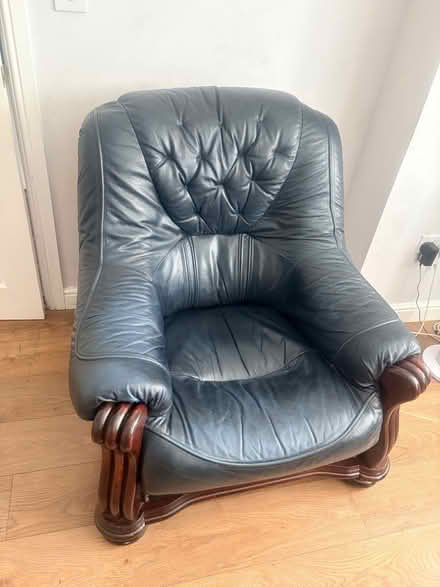 Photo of free Leather Sofa set (Arm chair + 2 seater) (Cefn LL11) #2