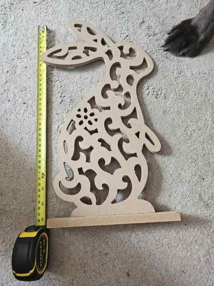 Photo of free Wooden cut out rabbit (Goldsworth Park GU21) #1