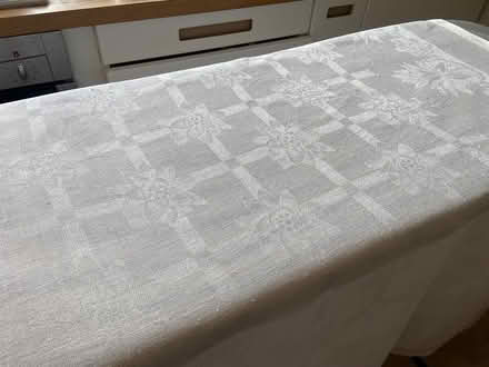 Photo of free Tablecloth 52” square (Mabley Street E9) #1