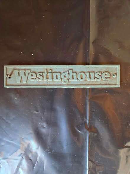 Photo of free Westinghouse name plate (Howell) #1