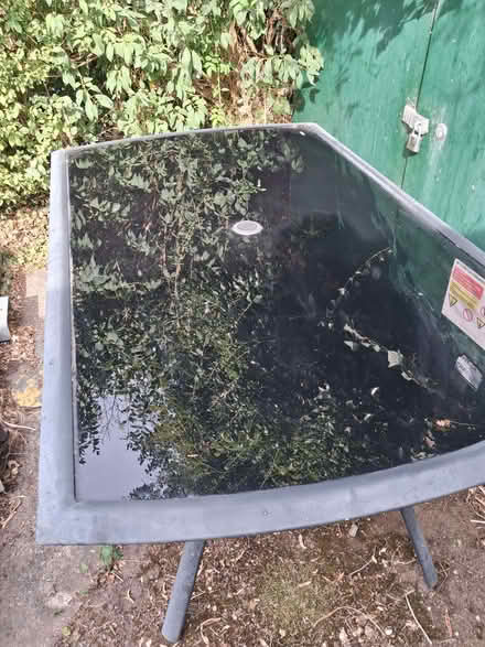 Photo of free GlGass patio dining table 6 chairs (Wymondley Park SG4) #2