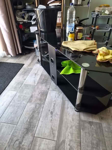 Photo of free Glass TV stand nearly new (Littleport CB6) #2