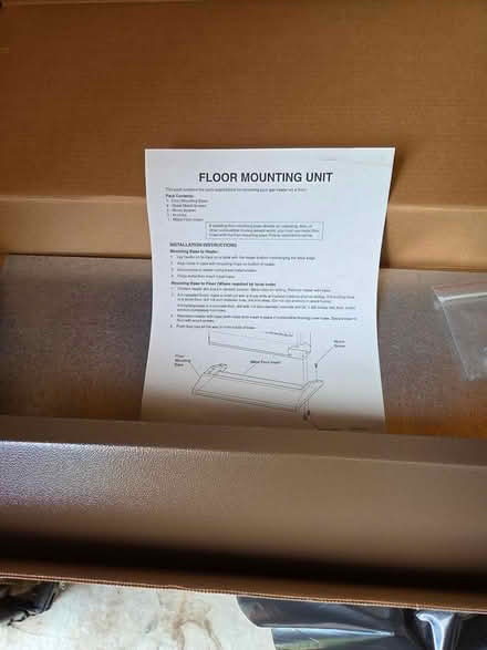Photo of free Gas heater floor mounting unit (Howell) #1