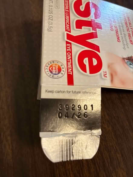 Photo of free Stye Sterile Lubricant (Los Altos near Foothill) #2