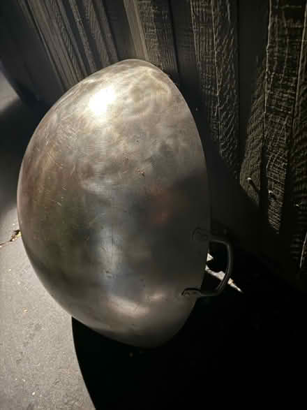 Photo of free Used large metal wok with handles (1075 Valencia Avenue) #3