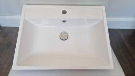 Photo of free 600 x 450 Polymarble Basin - White (KT3 - Motspur Park) #1