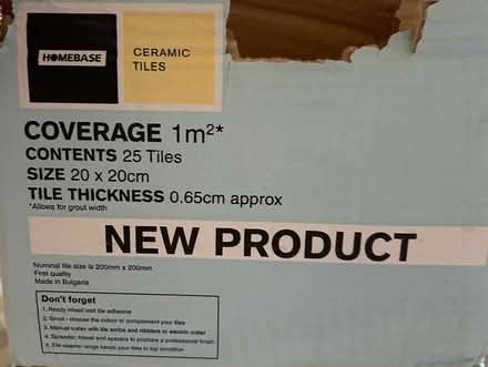 Photo of free 9 white 20 x 20 cm tiles (Upper Wolvercote OX2) #2