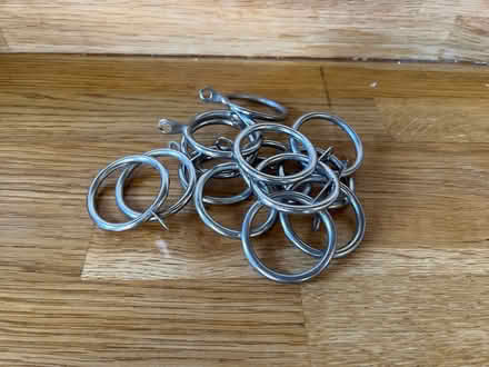 Photo of free Curtain rings x 14 metal 3.5cms (Burncross S35) #1