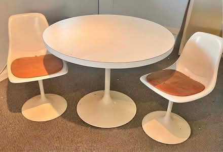 Photo of free Vintage Tulip Table & Chairs (South Harting GU31) #1