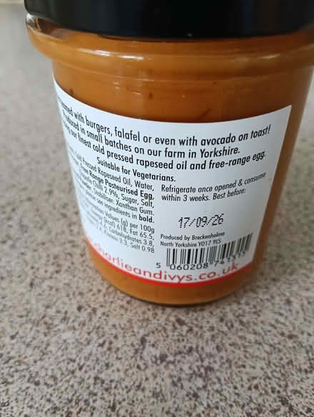 Photo of free Chipotle Chilli Mayo (Napsbury AL2) #3