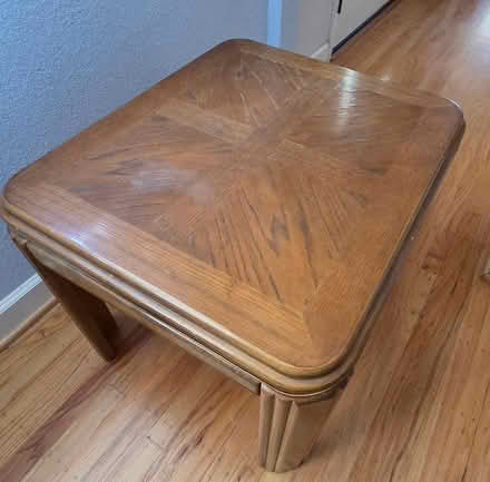 Photo of free Solid wood side table used (cupertino near library) #1